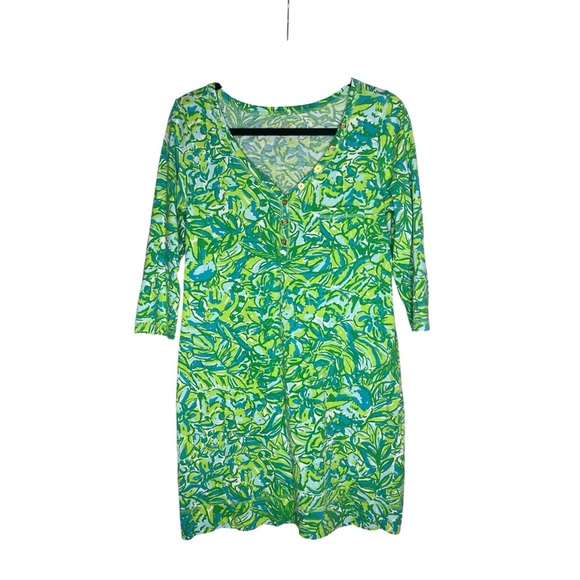Lilly Pulitzer Parrot Palmetto Dress Size Medium - Picture 1 of 4
